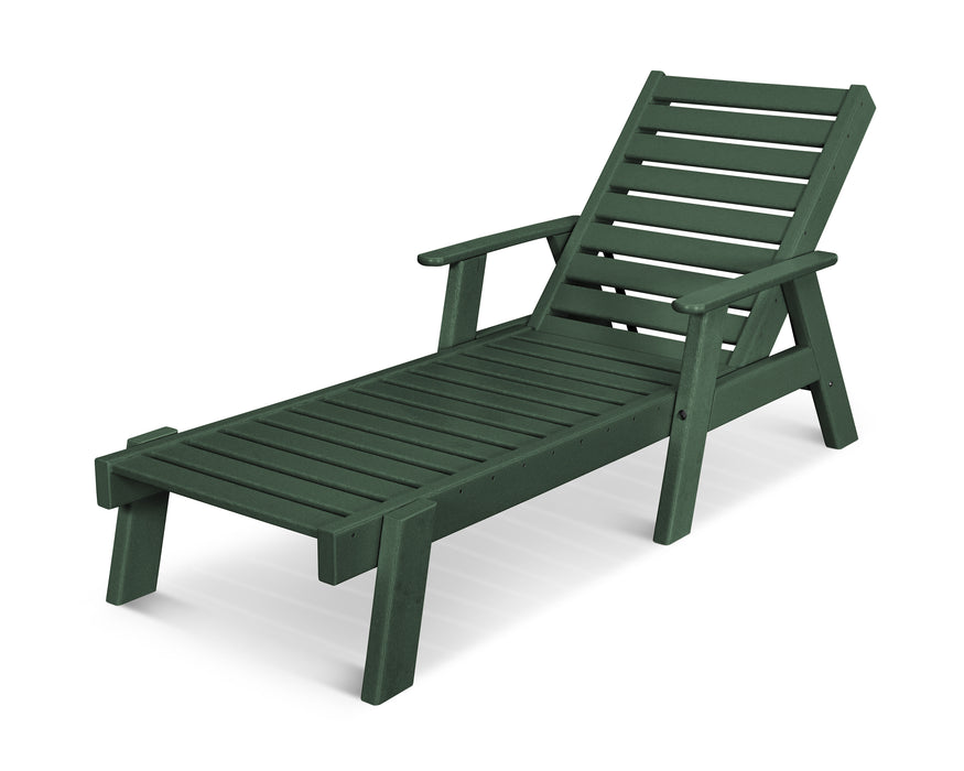 POLYWOOD Captain Chaise w/ Arms