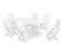 POLYWOOD Signature Folding Chair 7-Piece Dining Set