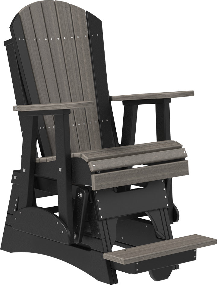 LuxCraft 2' Adirondack Balcony Glider Amish Yard