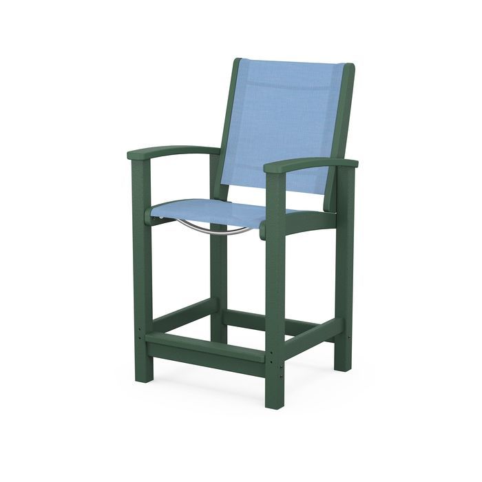 POLYWOOD Coastal Counter Chair