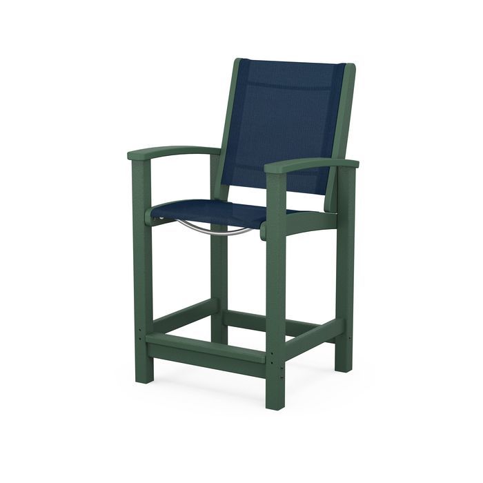 POLYWOOD Coastal Counter Chair