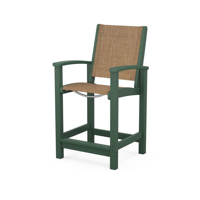 POLYWOOD Coastal Counter Chair