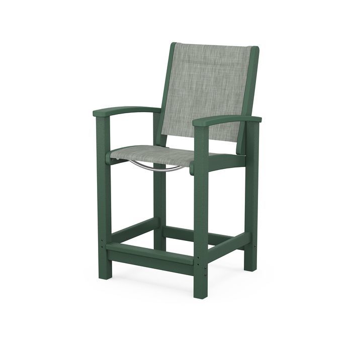 POLYWOOD Coastal Counter Chair