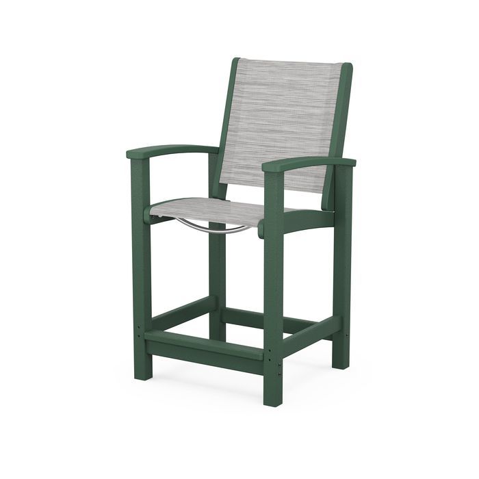 POLYWOOD Coastal Counter Chair
