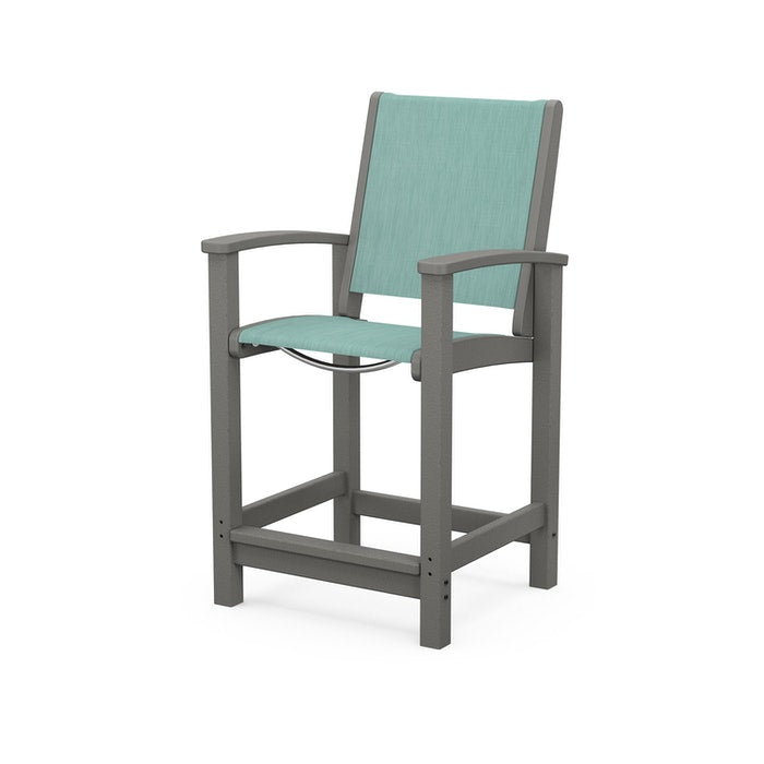 POLYWOOD Coastal Counter Chair