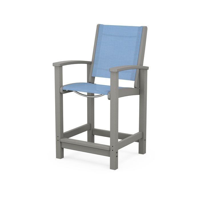 POLYWOOD Coastal Counter Chair