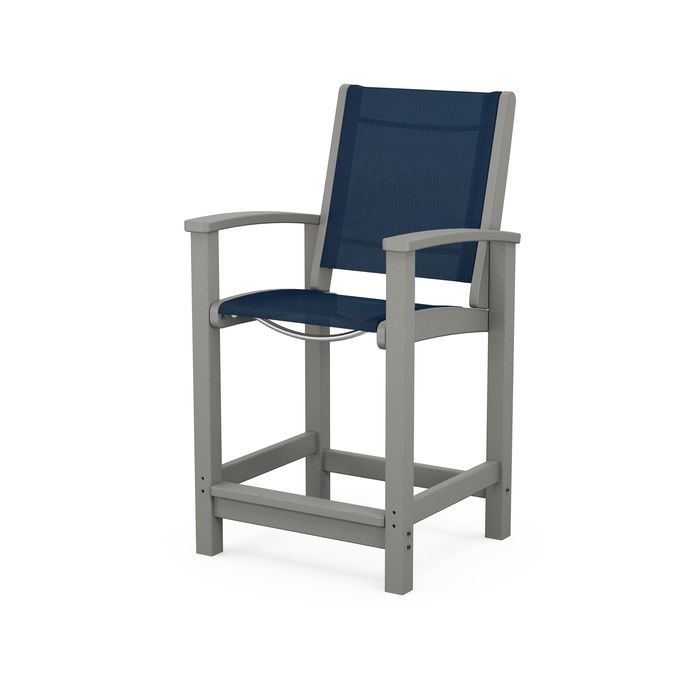 POLYWOOD Coastal Counter Chair