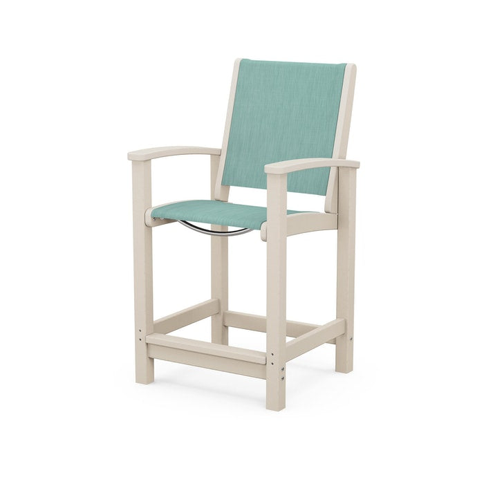 POLYWOOD Coastal Counter Chair