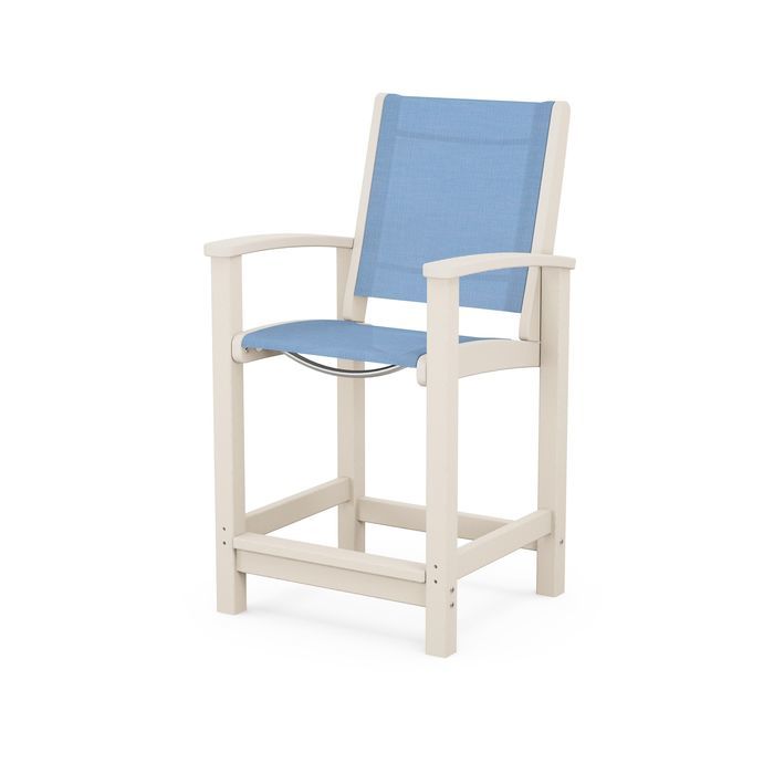 POLYWOOD Coastal Counter Chair
