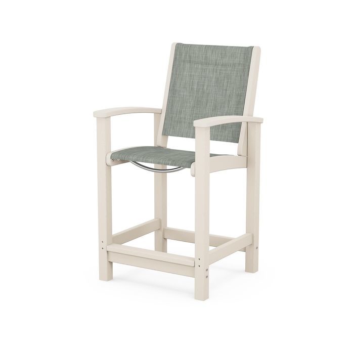 POLYWOOD Coastal Counter Chair