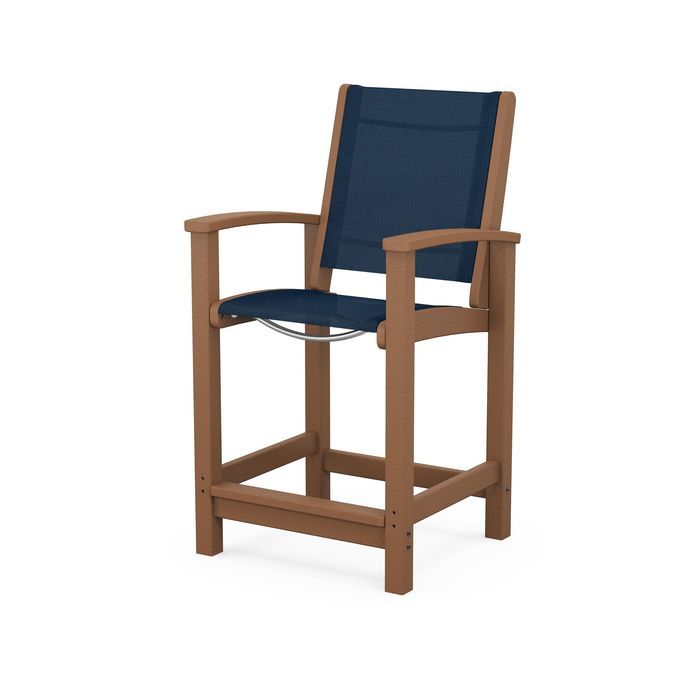 POLYWOOD Coastal Counter Chair