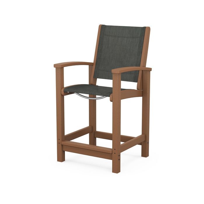 POLYWOOD Coastal Counter Chair