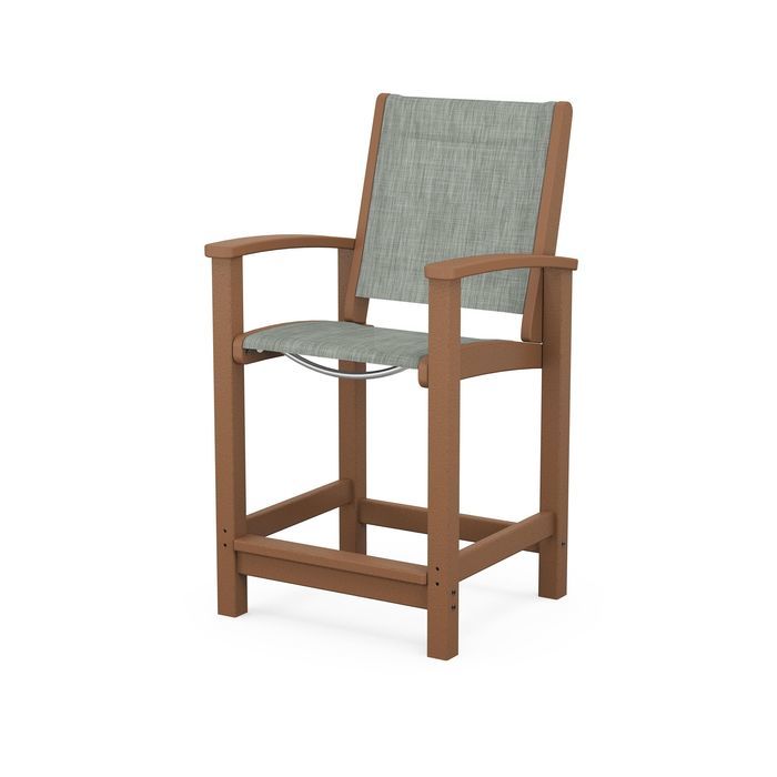 POLYWOOD Coastal Counter Chair