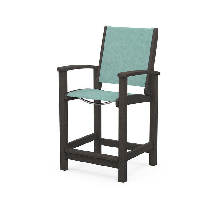 POLYWOOD Coastal Counter Chair