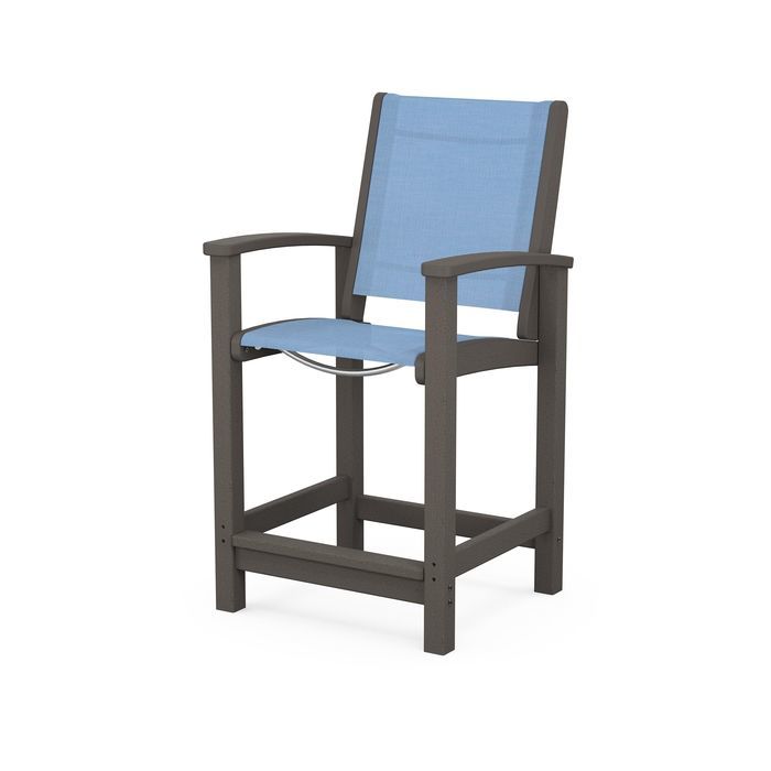 POLYWOOD Coastal Counter Chair