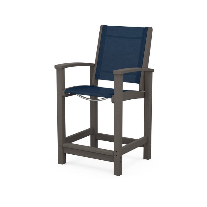 POLYWOOD Coastal Counter Chair