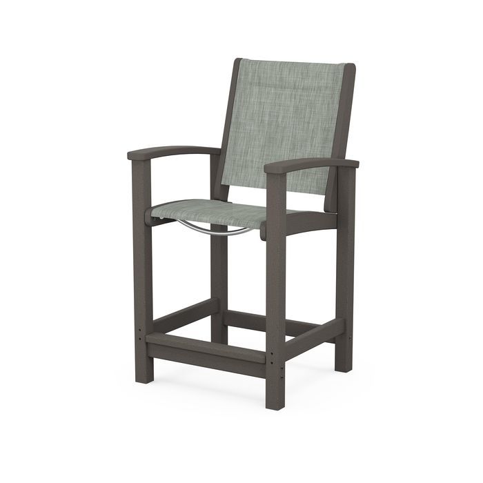 POLYWOOD Coastal Counter Chair