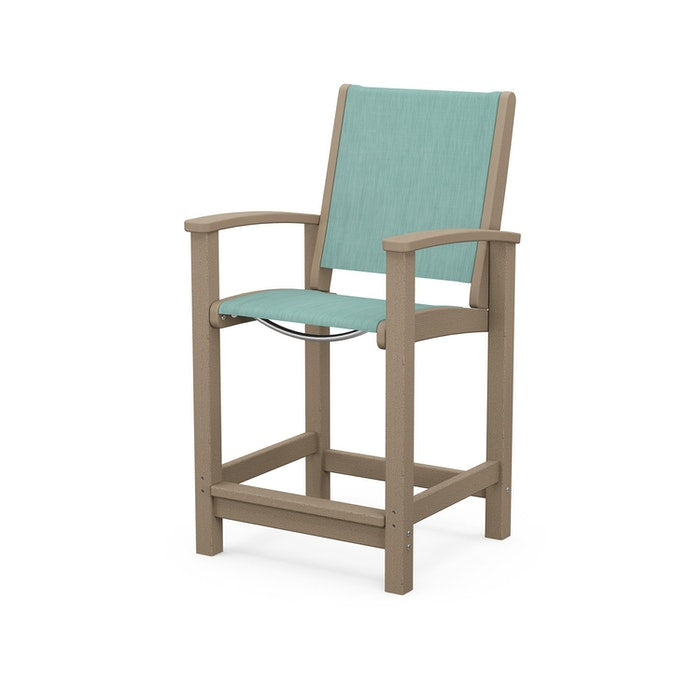 POLYWOOD Coastal Counter Chair