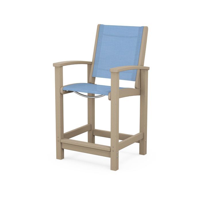 POLYWOOD Coastal Counter Chair