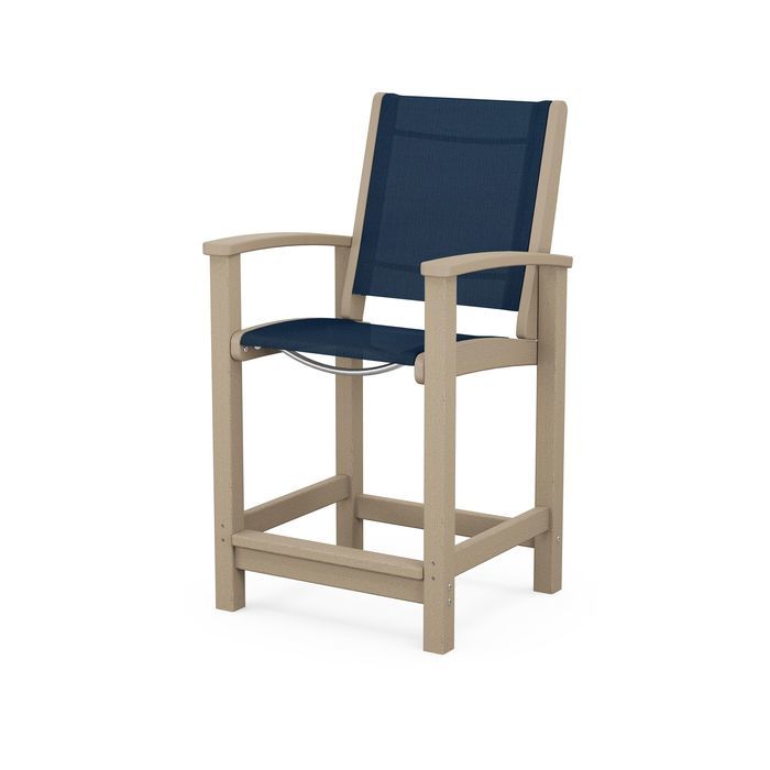 POLYWOOD Coastal Counter Chair