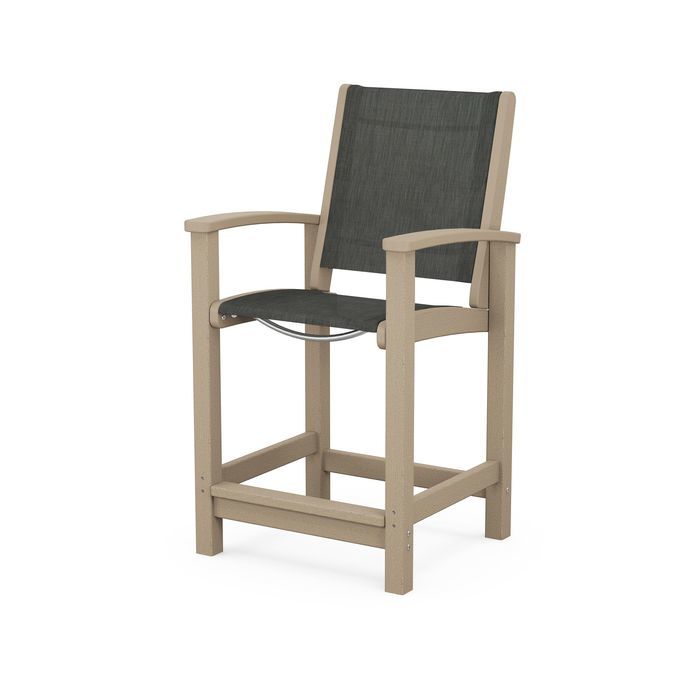 POLYWOOD Coastal Counter Chair