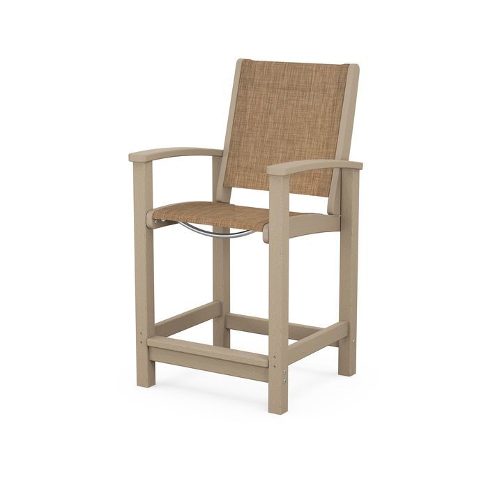 POLYWOOD Coastal Counter Chair