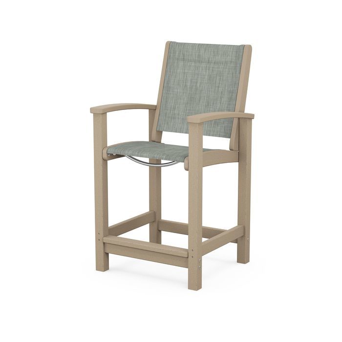 POLYWOOD Coastal Counter Chair