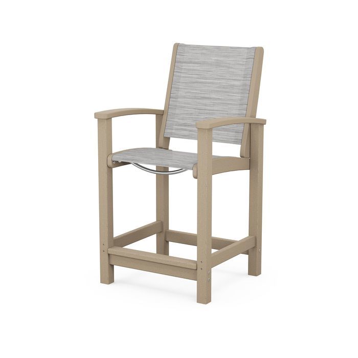 POLYWOOD Coastal Counter Chair