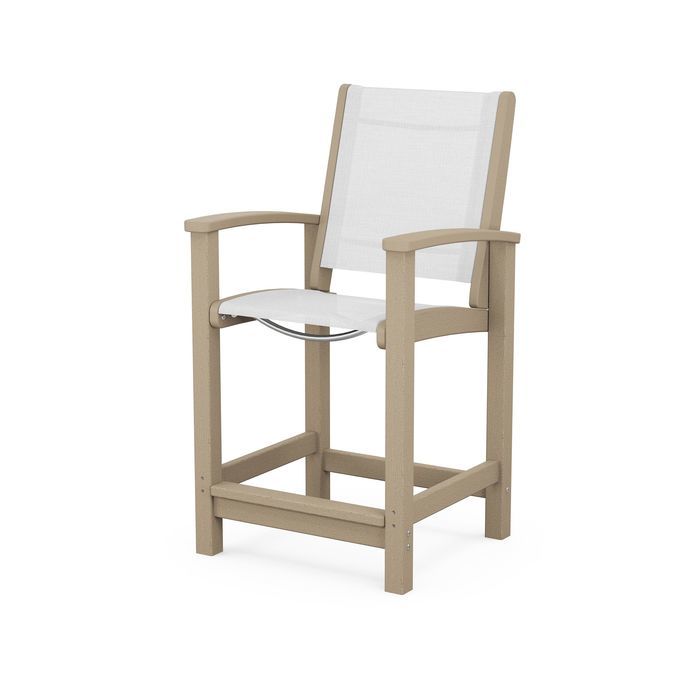 POLYWOOD Coastal Counter Chair