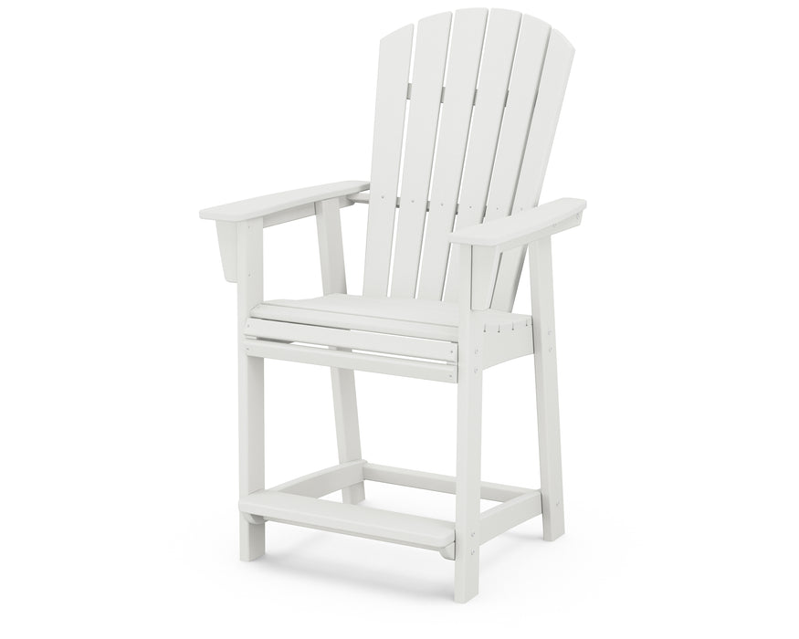 POLYWOOD Nautical Curveback Adirondack Counter Chair