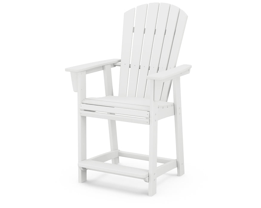 POLYWOOD Nautical Curveback Adirondack Counter Chair