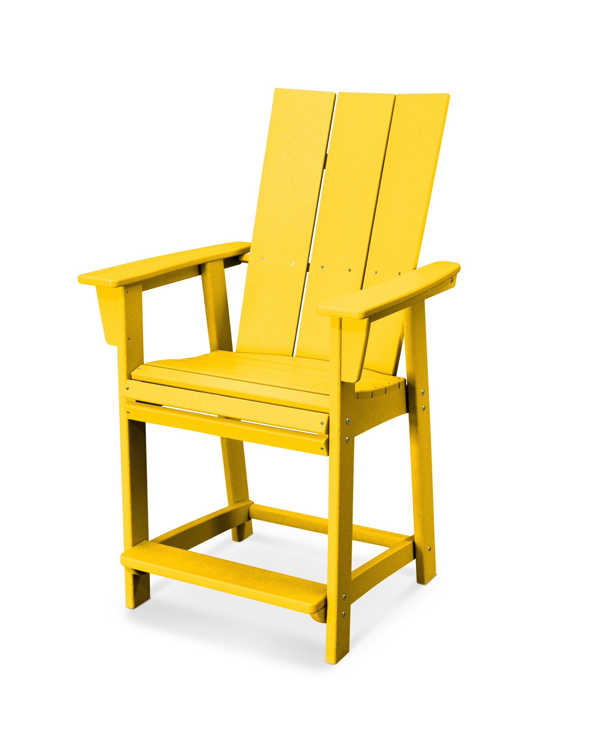 POLYWOOD Modern Curveback Adirondack Counter Chair