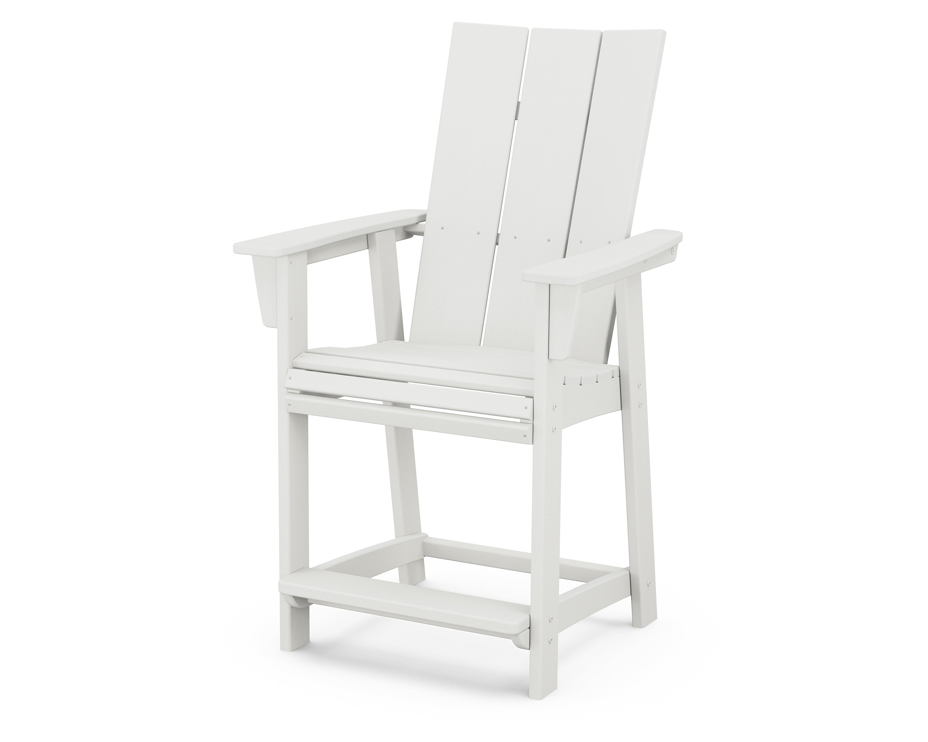 POLYWOOD Modern Curveback Adirondack Counter Chair