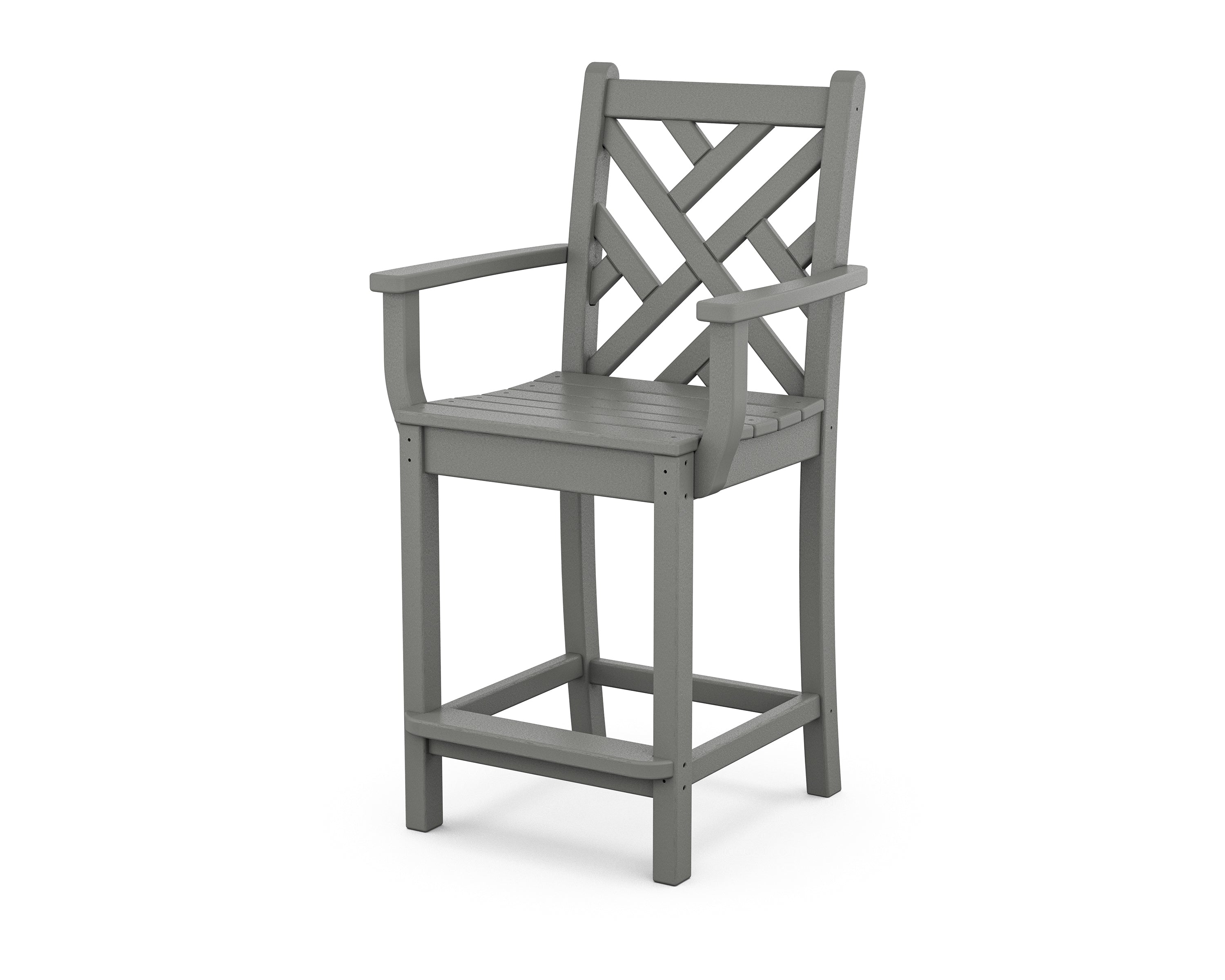 POLYWOOD Chippendale Counter Arm Chair