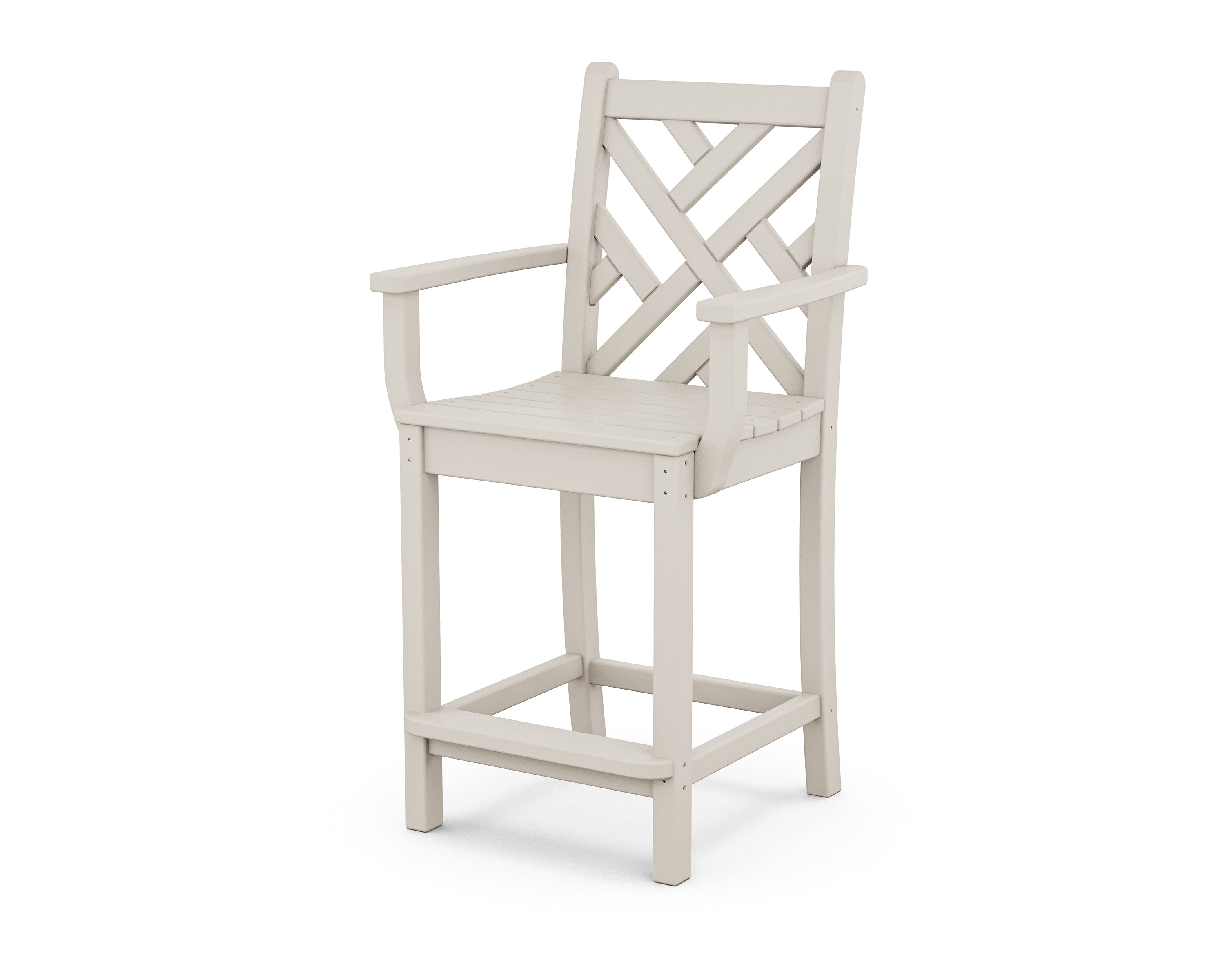 POLYWOOD Chippendale Counter Arm Chair
