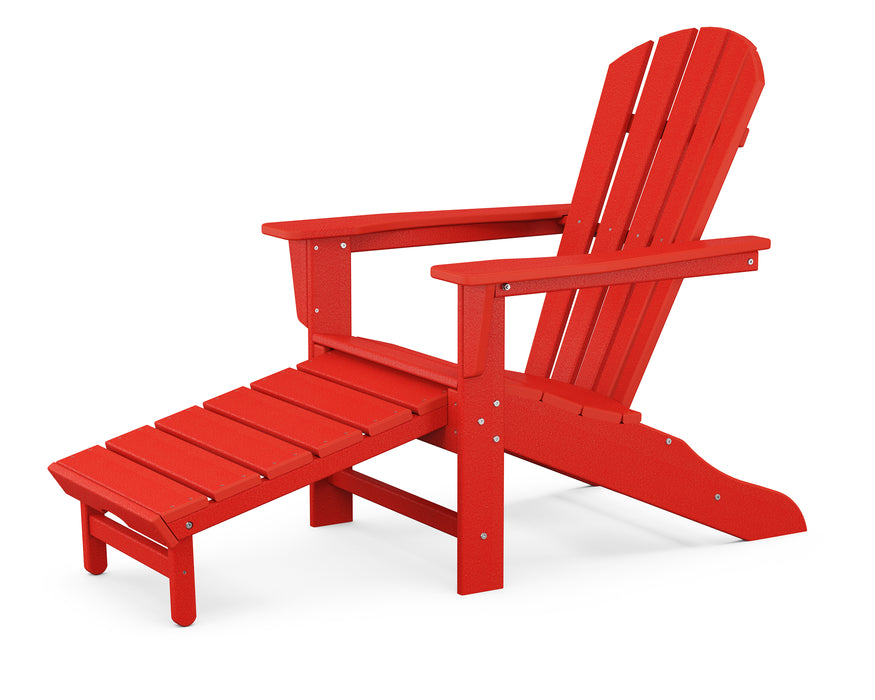POLYWOOD Palm Coast Ultimate Adirondack Chair w/ Hideaway Ottoman