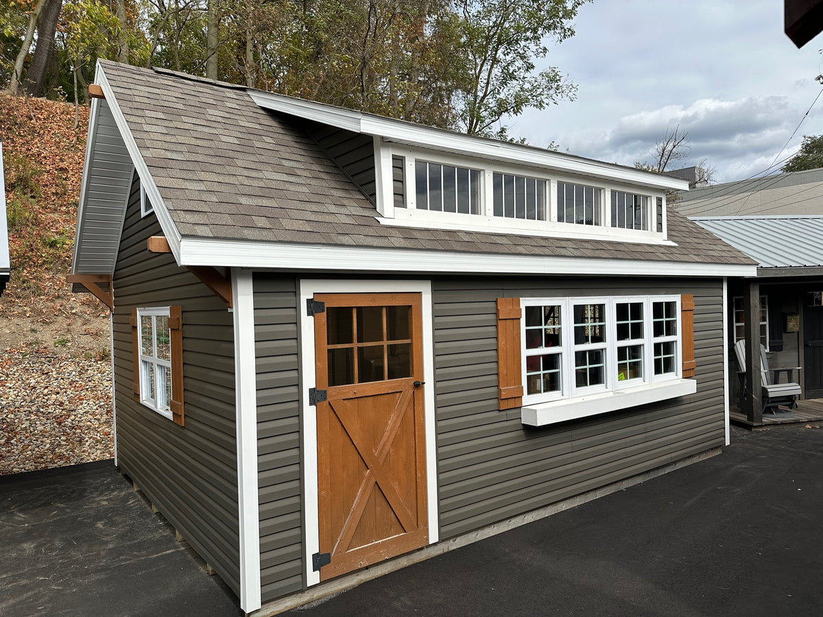 14 x 20 Vinyl Craftsman Shed Amish Yard