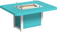 LuxCraft Lumin Fire Table 62″ Rectangular Dining Height