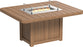 LuxCraft Lumin Fire Table 62″ Rectangular Dining Height