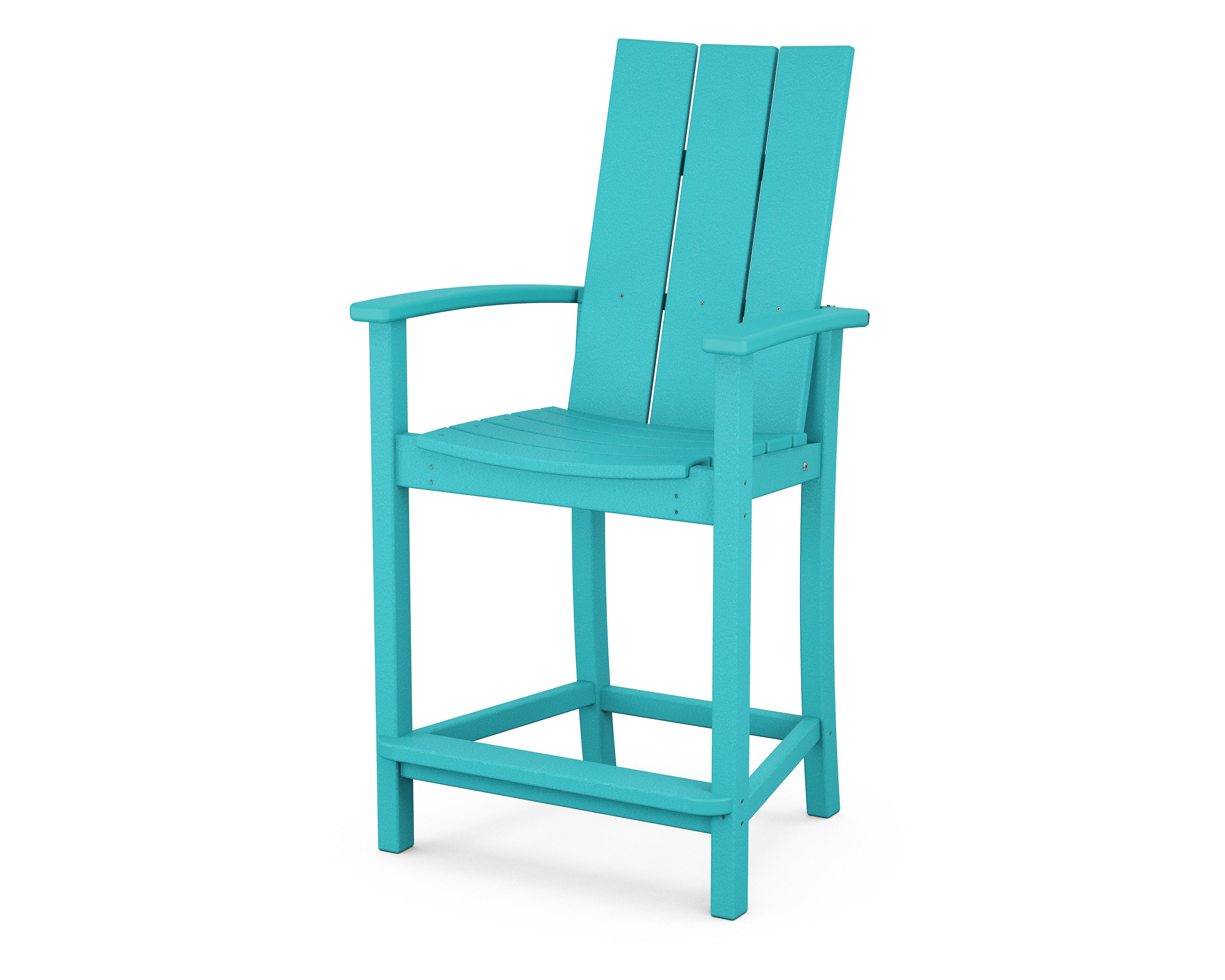 POLYWOOD Modern Adirondack Counter Chair