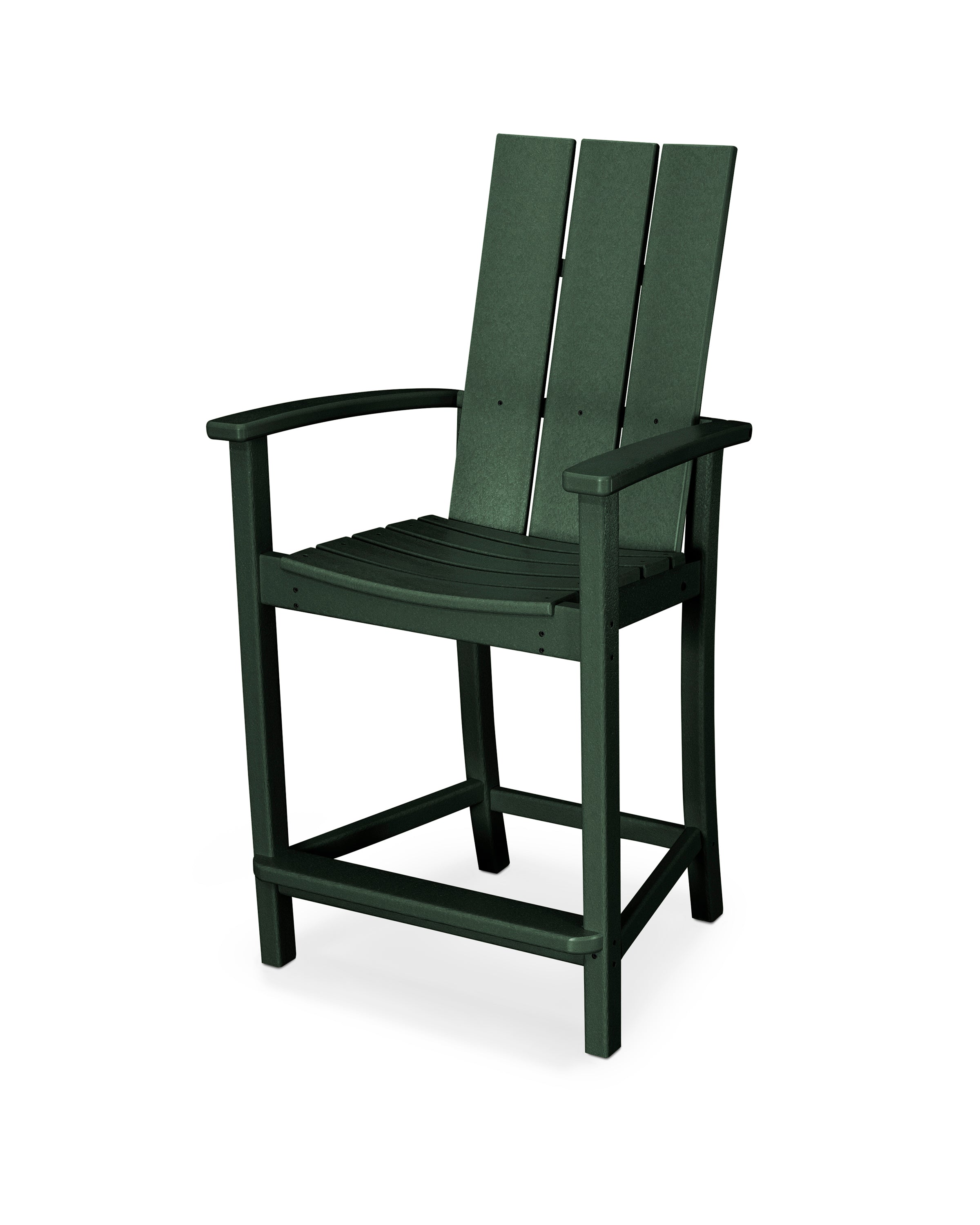 POLYWOOD Modern Adirondack Counter Chair