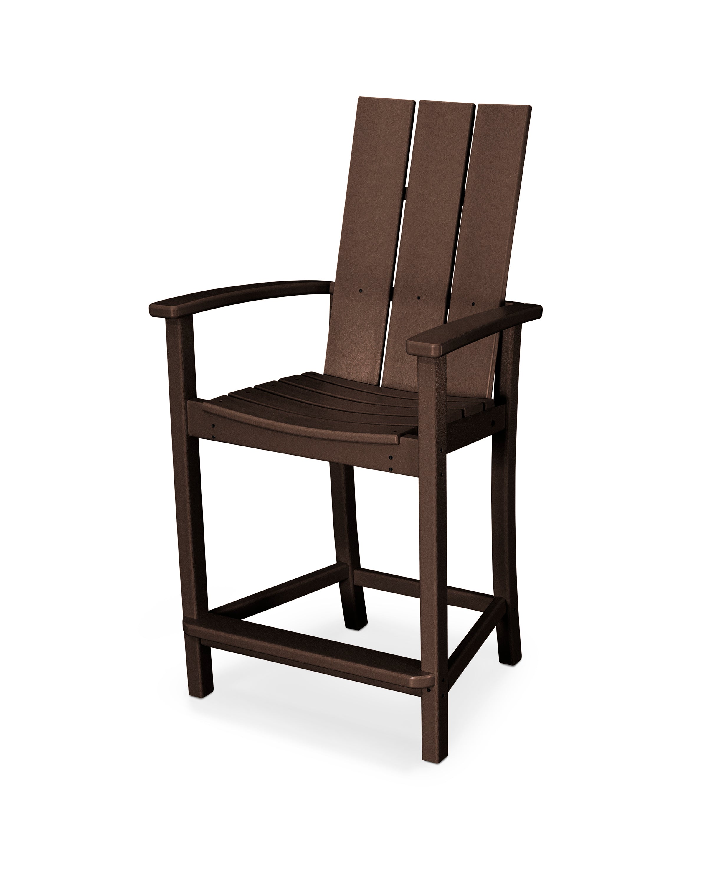 POLYWOOD Modern Adirondack Counter Chair