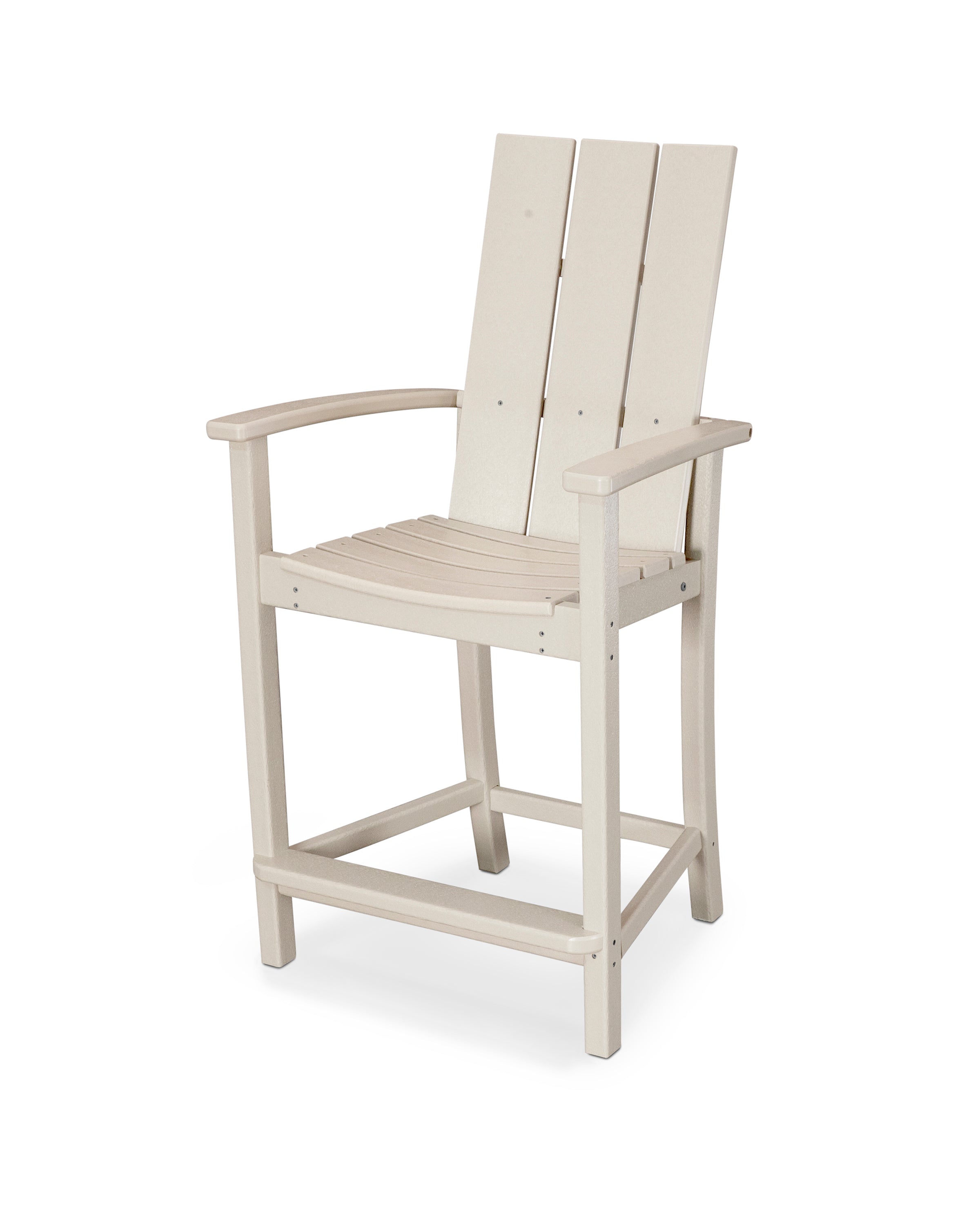 POLYWOOD Modern Adirondack Counter Chair