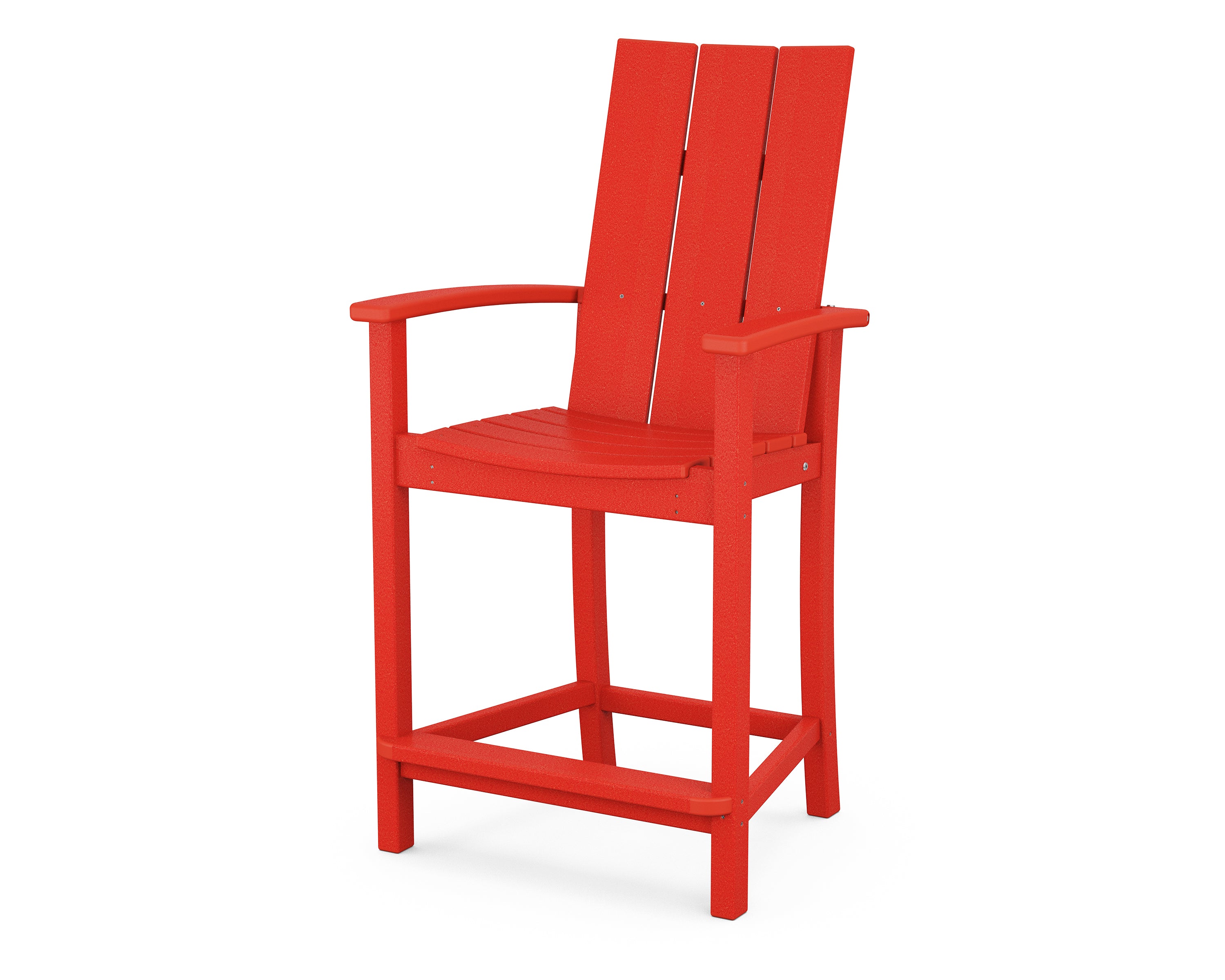 POLYWOOD Modern Adirondack Counter Chair