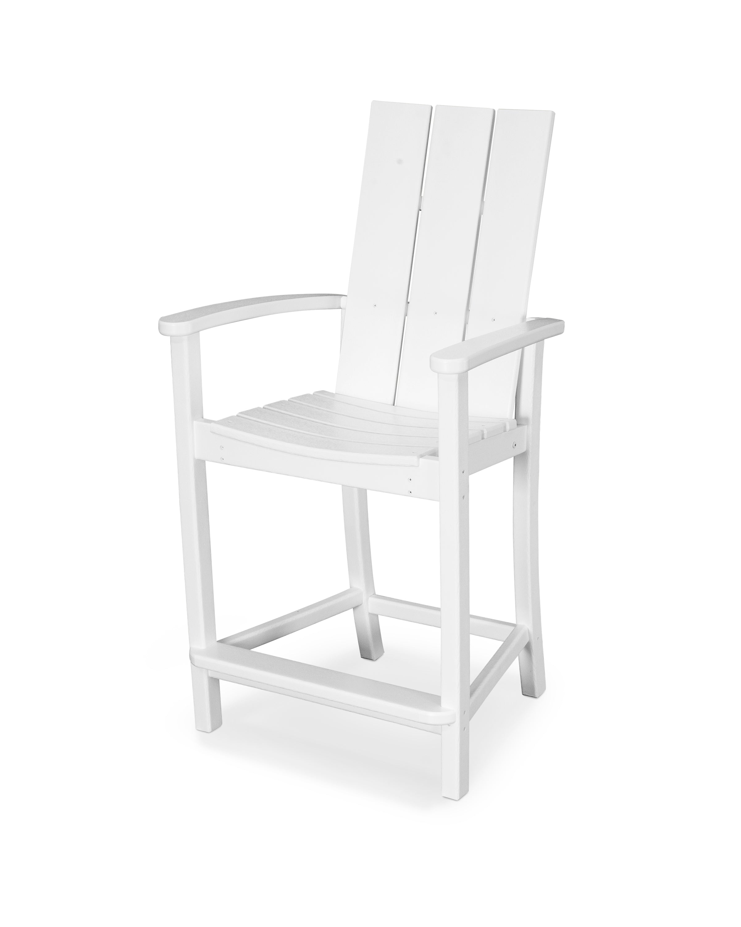 POLYWOOD Modern Adirondack Counter Chair