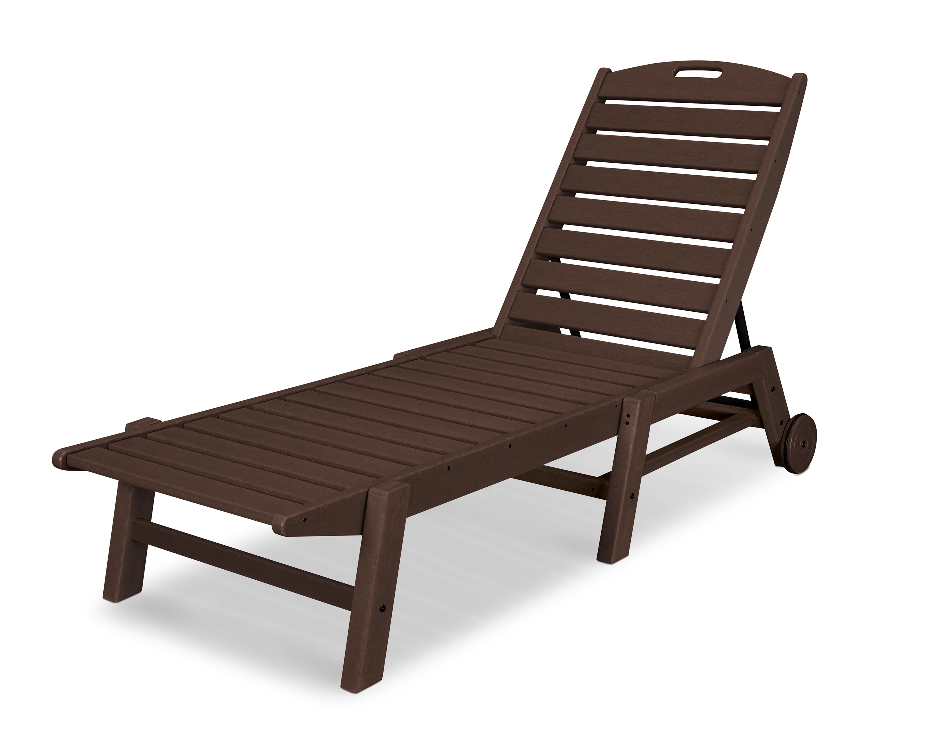 POLYWOOD Nautical Chaise w/ Wheels - Stackable