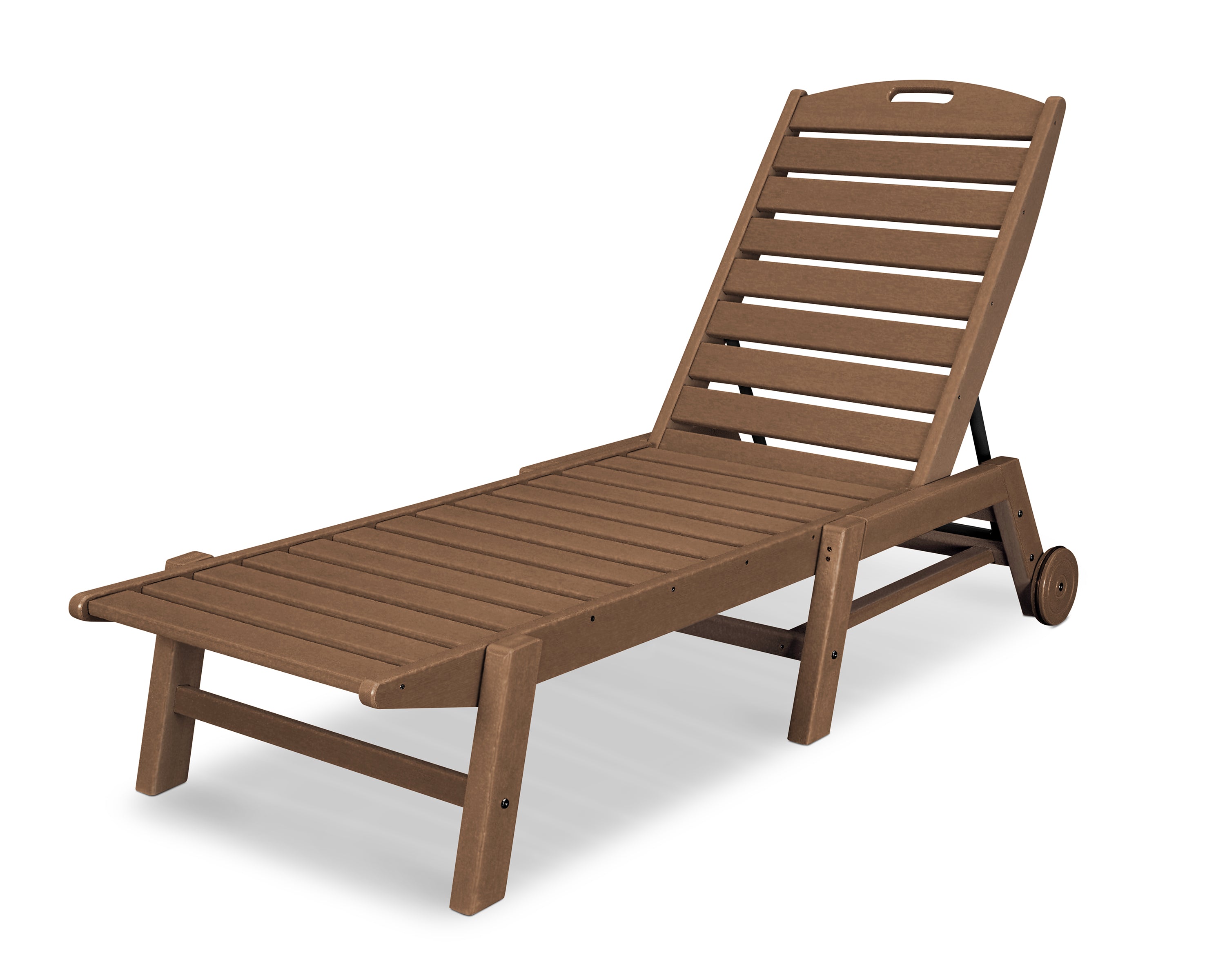 POLYWOOD Nautical Chaise w/ Wheels - Stackable