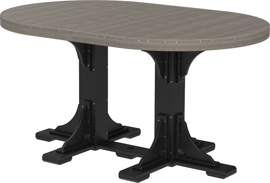 LuxCraft 4' x 6' Oval Table - Counter Height