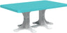 LuxCraft 4' x 6' Rectangular Table - Dining Height