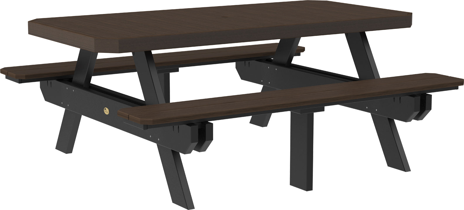 LuxCraft 6' Rectangular Picnic Table